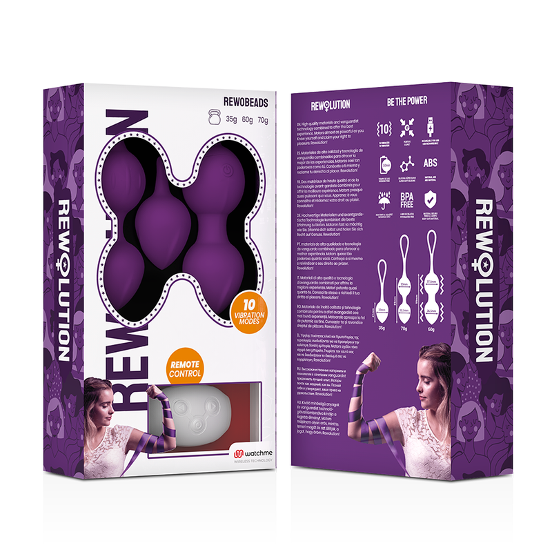 REWOLUTION – REWOBEADS Set Palline Vaginali con Vibrazione e Telecomando