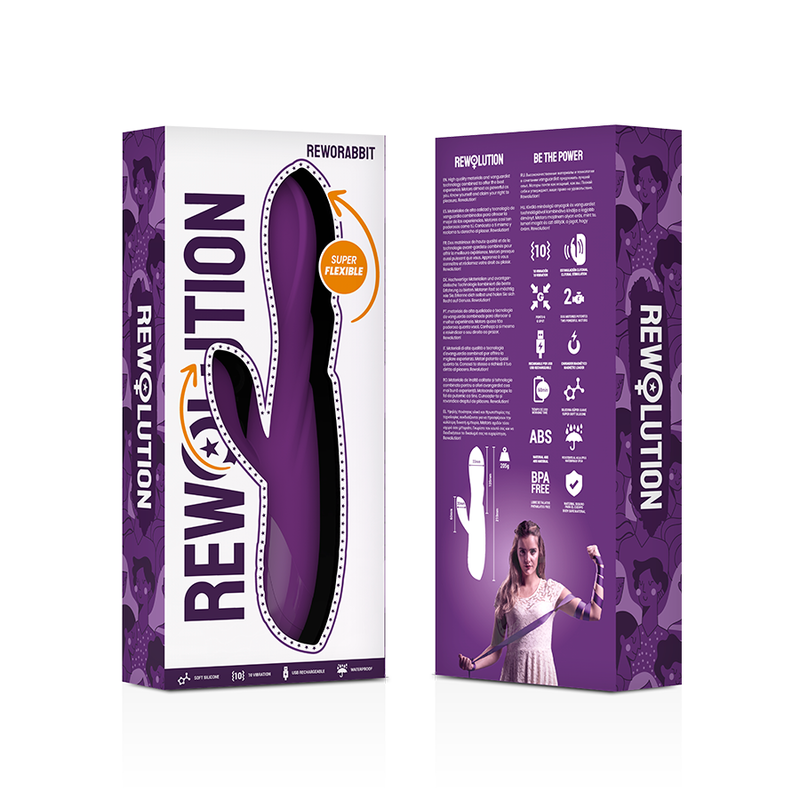 REWORABBIT Vibratore Punto A e Clitoride con Doppio Motore – 10 Modalità di Vibrazione