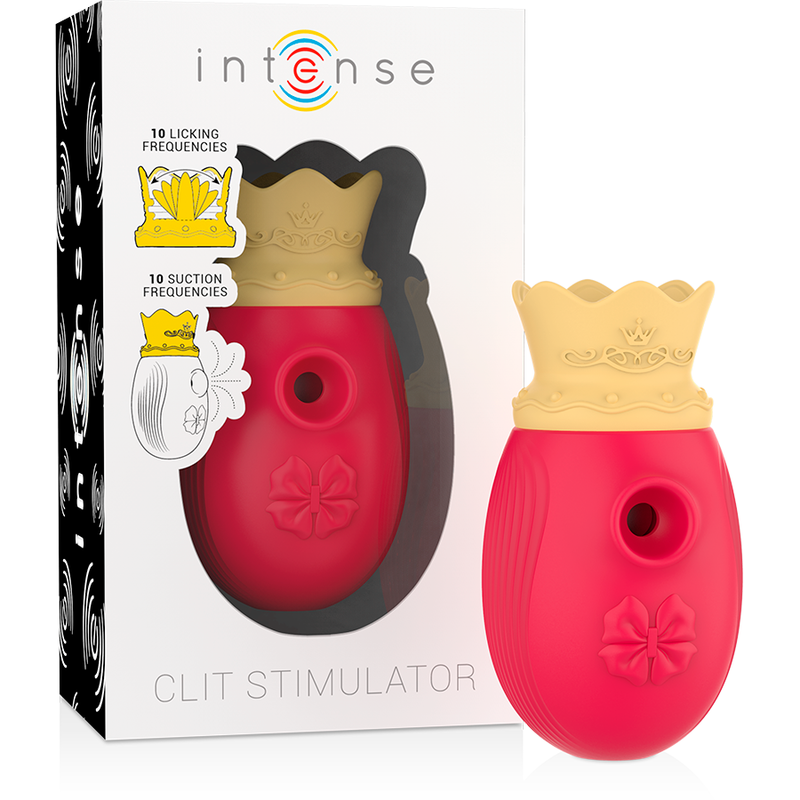 Il Re del Piacere – Stimolatore Clitorideo con Suzione e Licking - ROSSO