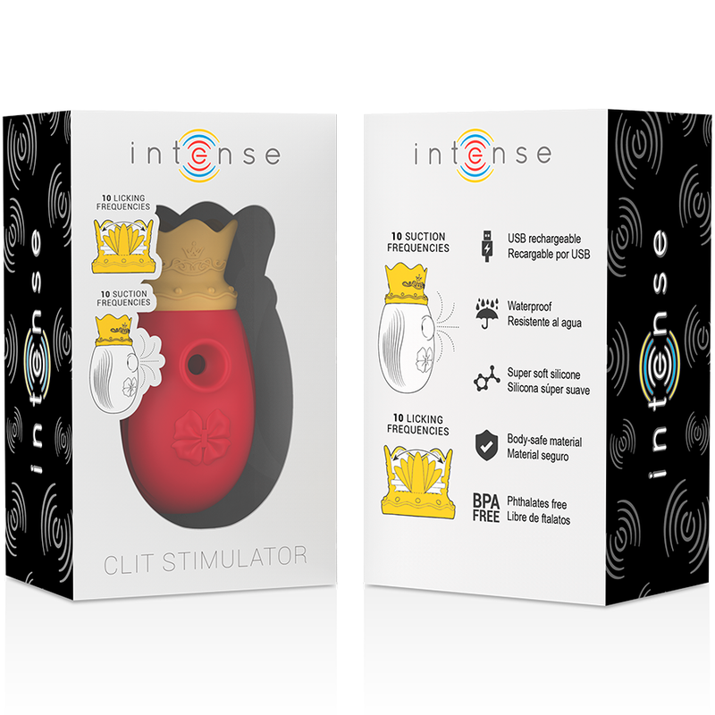 Il Re del Piacere – Stimolatore Clitorideo con Suzione e Licking - ROSSO