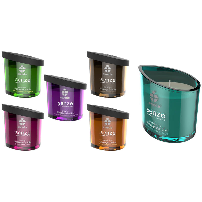 Candela da Massaggio Swede Senze Arousing – Limone, Pepe, Eucalipto – 50ml