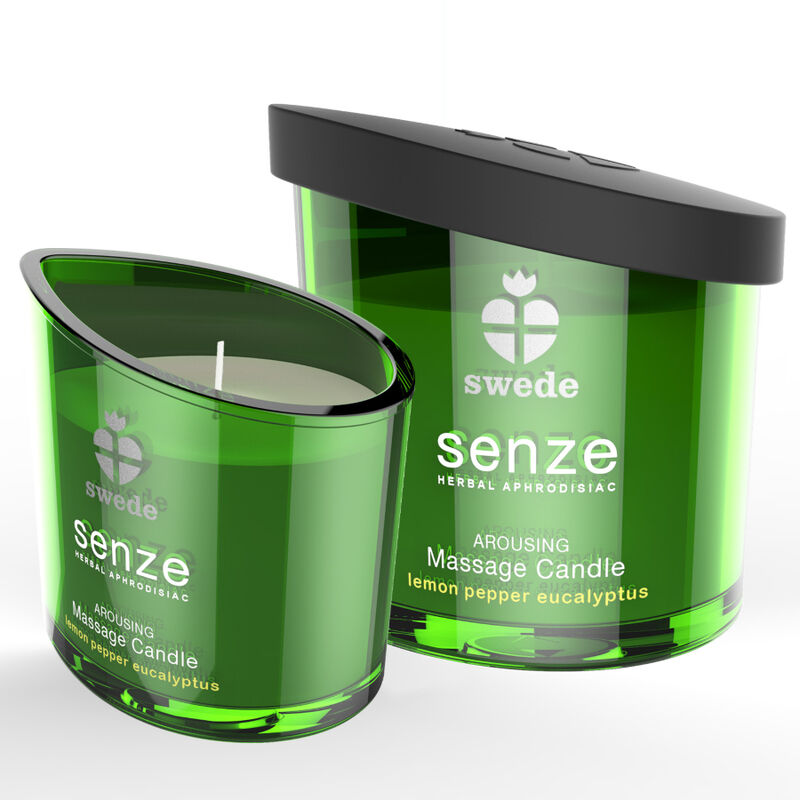 Candela da Massaggio Swede Senze Arousing – Limone, Pepe, Eucalipto – 50ml