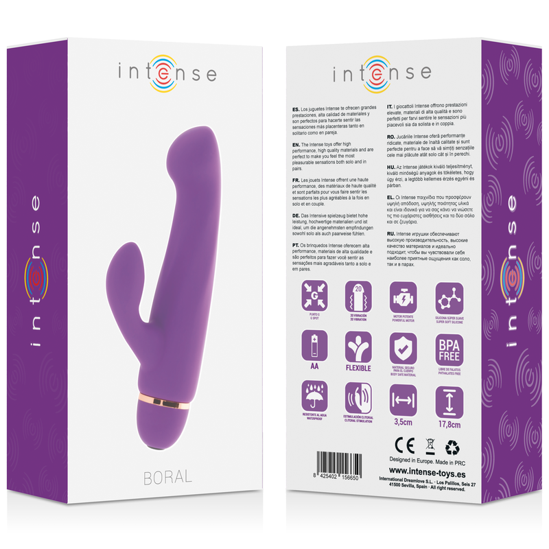 Vibratore Punto G con Stimolatore Clitorideo – Intense Toys