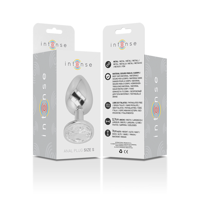 Intense™ – Plug Anale in Metallo con Joya a Diamante taglia S