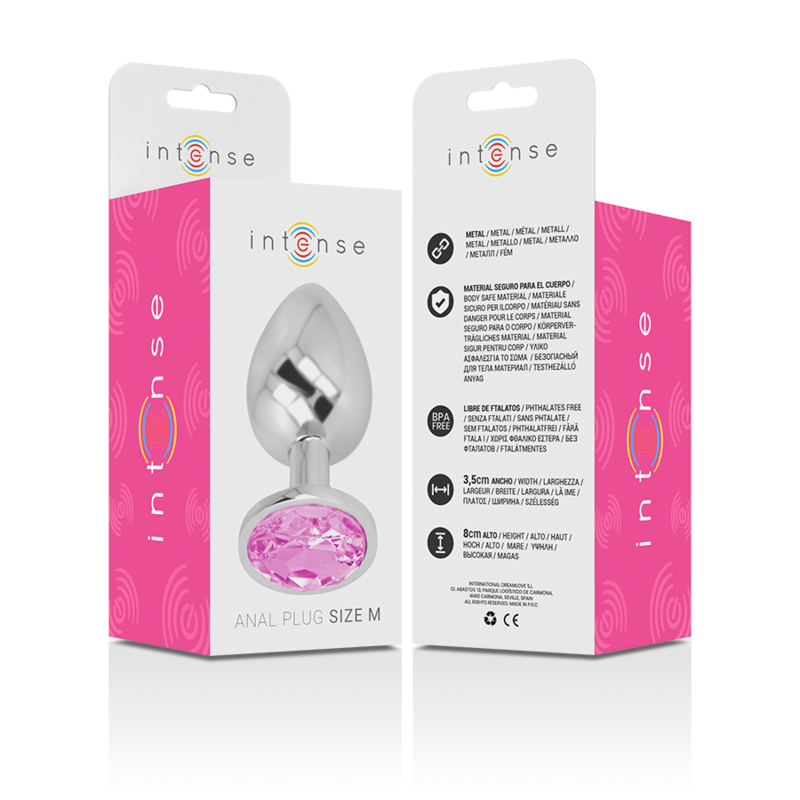 Intense™ – Plug Anale in Metallo con Joya a Diamante taglia M