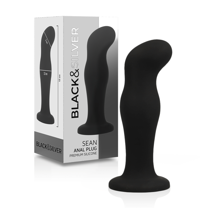 Black&Silver™ SEAN – Plug Anale in Silicone per Stimolazione del Punto P