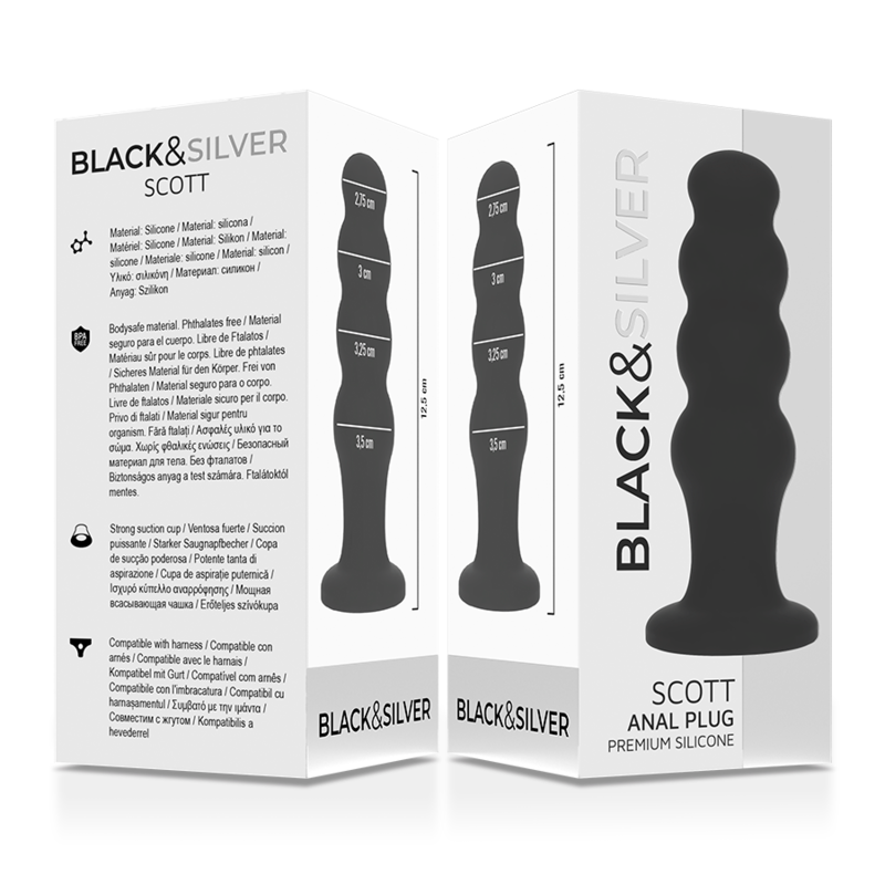 Black&Silver™ SCOTT – Plug Anale in Silicone