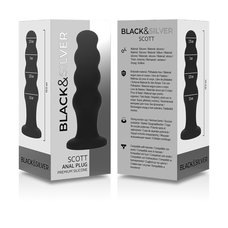 Black&Silver™ SCOTT – Plug Anale in Silicone