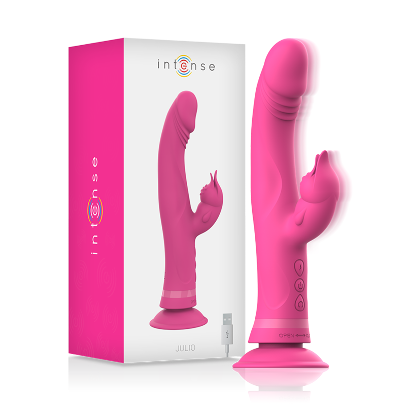 Intense™ Julio - Vibratore Rabbit con Triplo Motore e Ventosa Potente