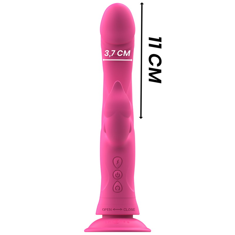 Intense™ Julio - Vibratore Rabbit con Triplo Motore e Ventosa Potente