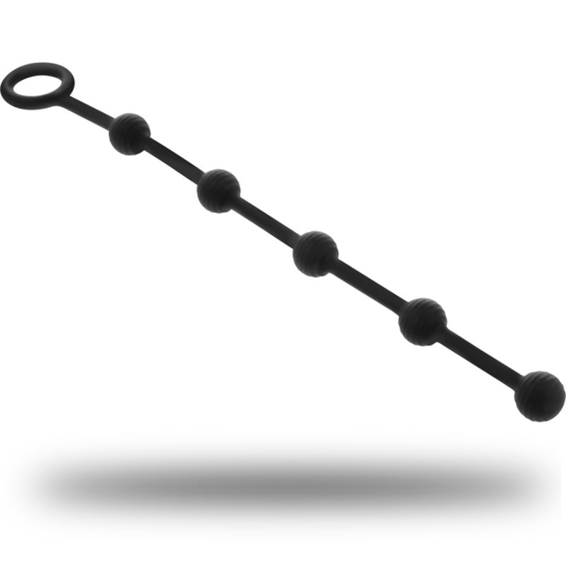 Black&Silver™ Korg Beads™ – Palline Anali in Silicone 21 CM