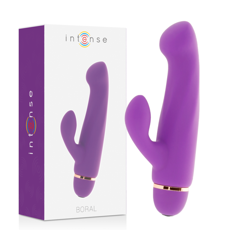 Vibratore Punto G con Stimolatore Clitorideo – Intense Toys