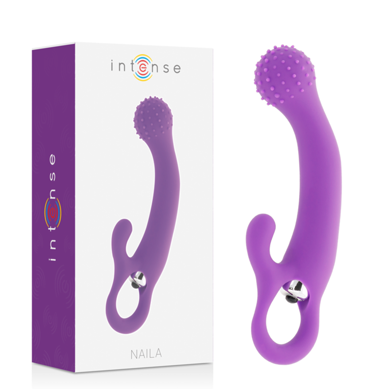 Vibratore Punto G con Stimolazione Clitoridea Naila – Intense Toys