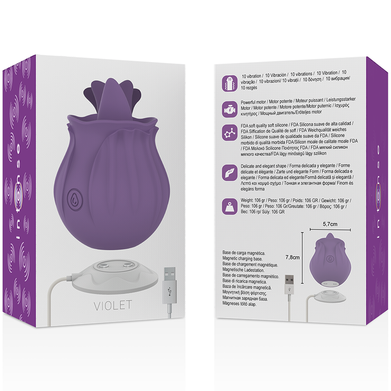 Intense™ Violet – Stimolatore Clitorideo Rosa con 10 Vibrazioni