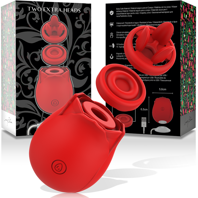 Mia Rosé 2.0™ – Succionatore Clitorideo 3 in 1 con Testine Intercambiabili