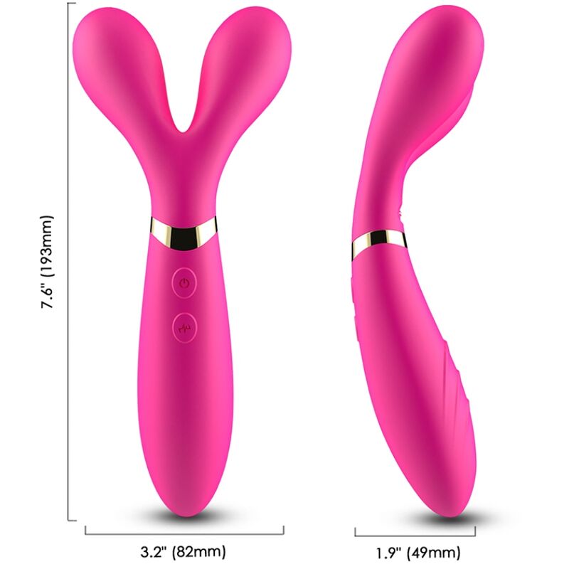 ARMONY – Massaggiatore a Tripla Testa in Silicone Medicale