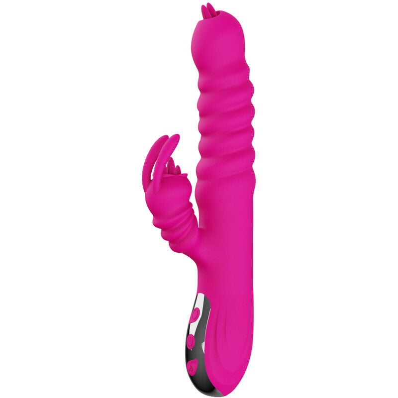 Armony Rabbit Doppia Lingua – Vibratore con Effetto Calore, Rotazione e Spinta