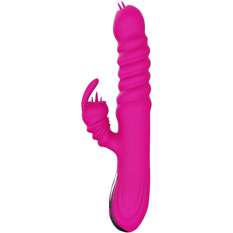 Armony Rabbit Doppia Lingua – Vibratore con Effetto Calore, Rotazione e Spinta