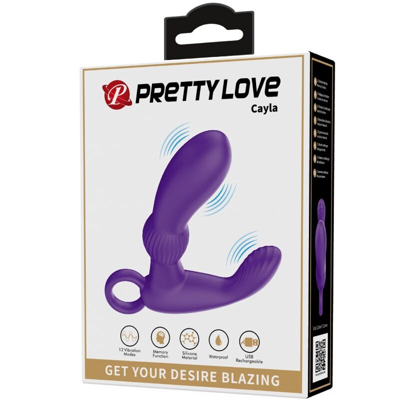 Massaggiatore prostatico vibrante Pretty Love – 12 funzioni, ricaricabile USB
