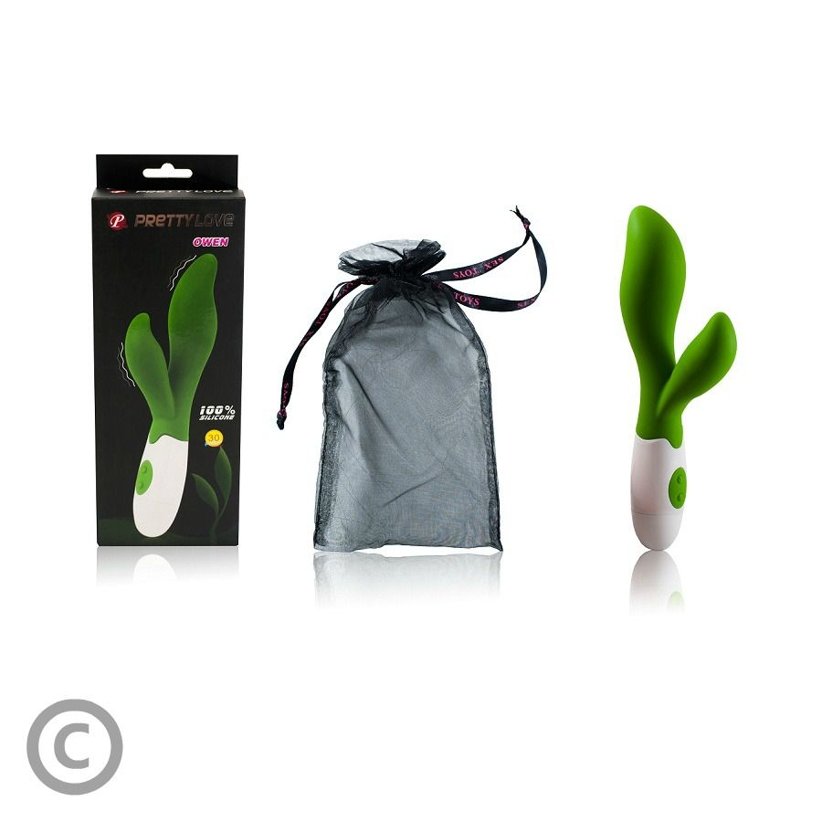 Pretty Love – Vibratore Rampante Verde/Bianco 30 Vibrazioni