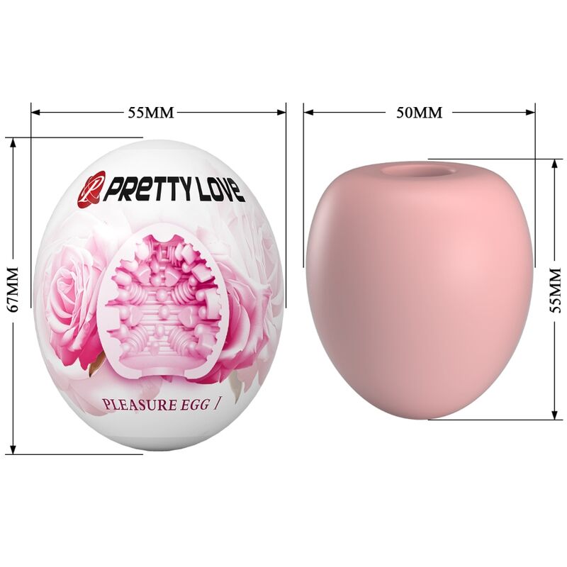 Pretty Love – Masturbatore Compatto Rosa con Texture Stimolante in TPR