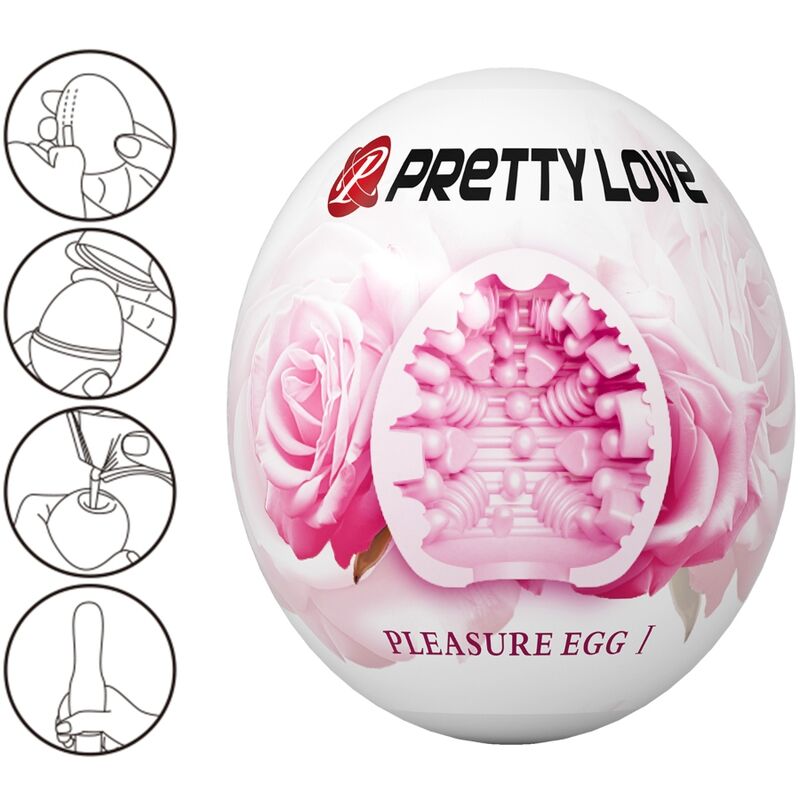 Pretty Love – Masturbatore Compatto Rosa con Texture Stimolante in TPR