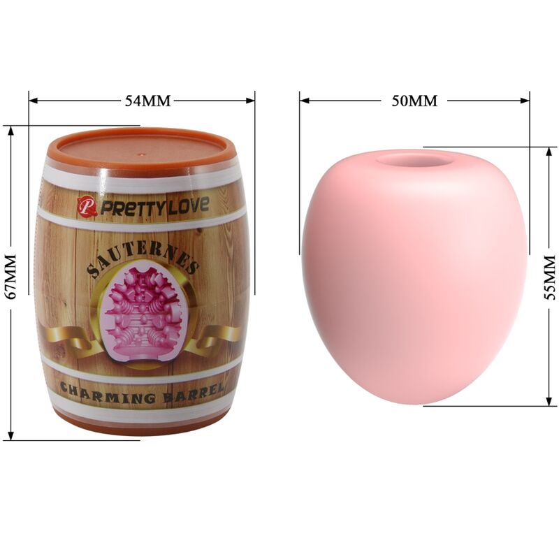 Pretty Love – Masturbatore Compatto Rosa con Texture Stimolante in TPR