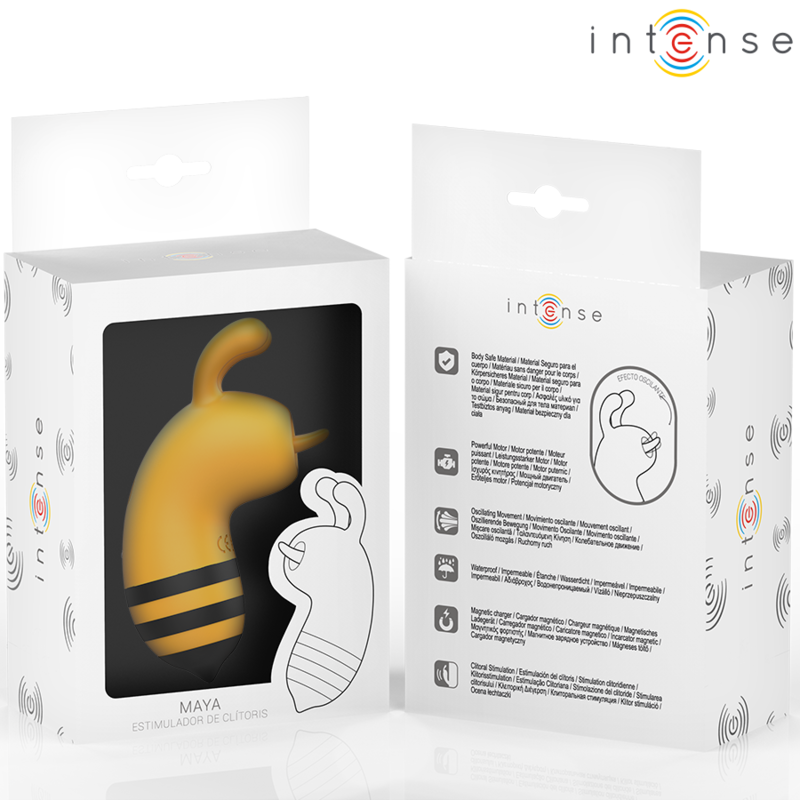 Maya – Stimolatore Clitorideo Ape Giallo/Nero di INTENSE