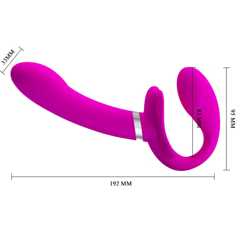 Dildo Vibrante Senza Spalline Pretty Love – 12 Vibrazioni per Coppie