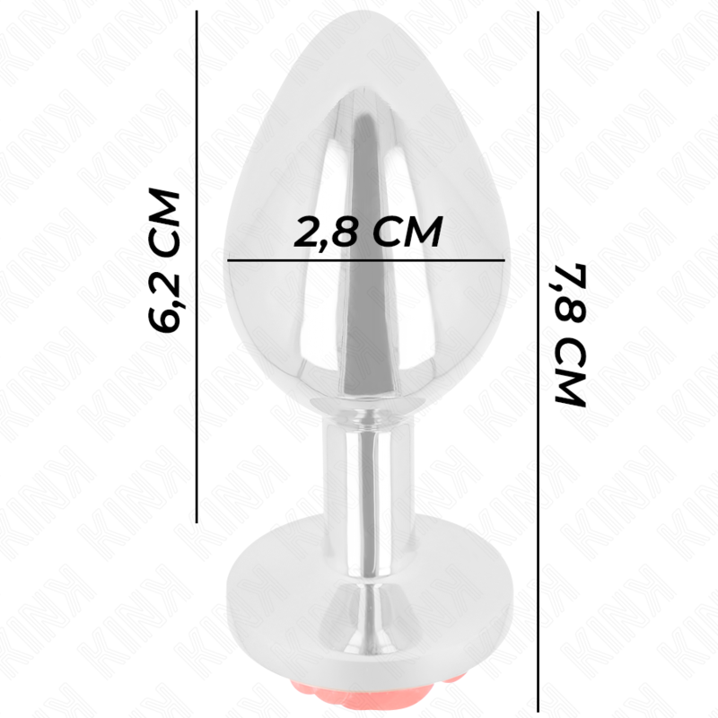 KINK - Plug anale con rosa rossa taglia S