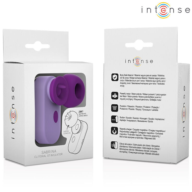 Sabrina – Stimolatore Clitorideo Compatto Rosa/Violetto di INTENSE