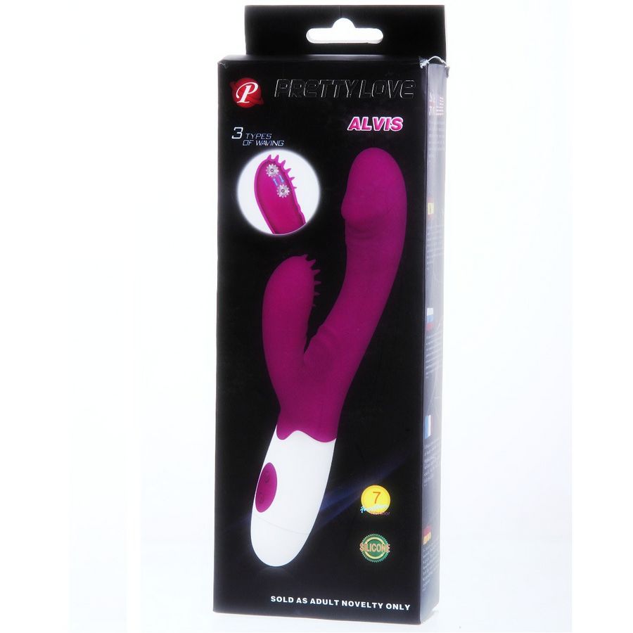 Vibratore Rabbit Lilla & Bianco – Doppio Motore e Rotazione Stimolante
