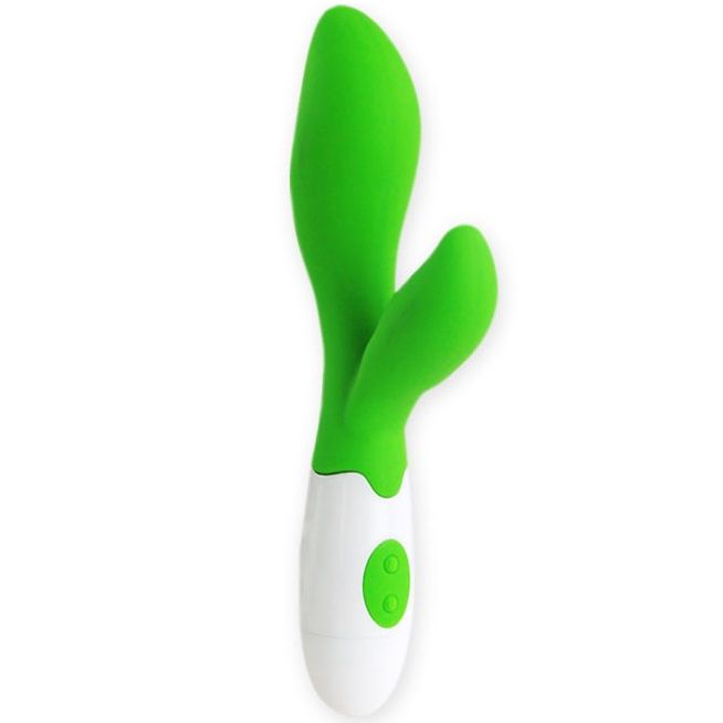Pretty Love – Vibratore Rampante Verde/Bianco 30 Vibrazioni