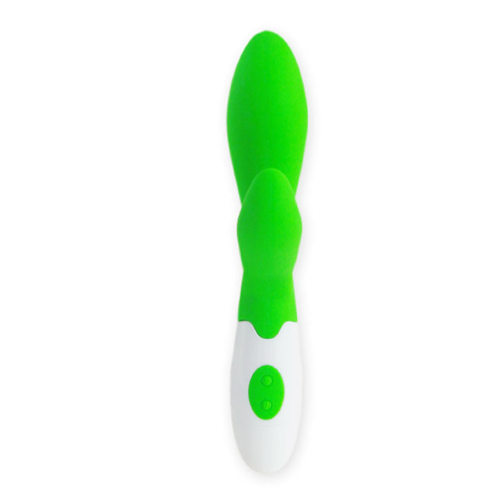 Pretty Love – Vibratore Rampante Verde/Bianco 30 Vibrazioni