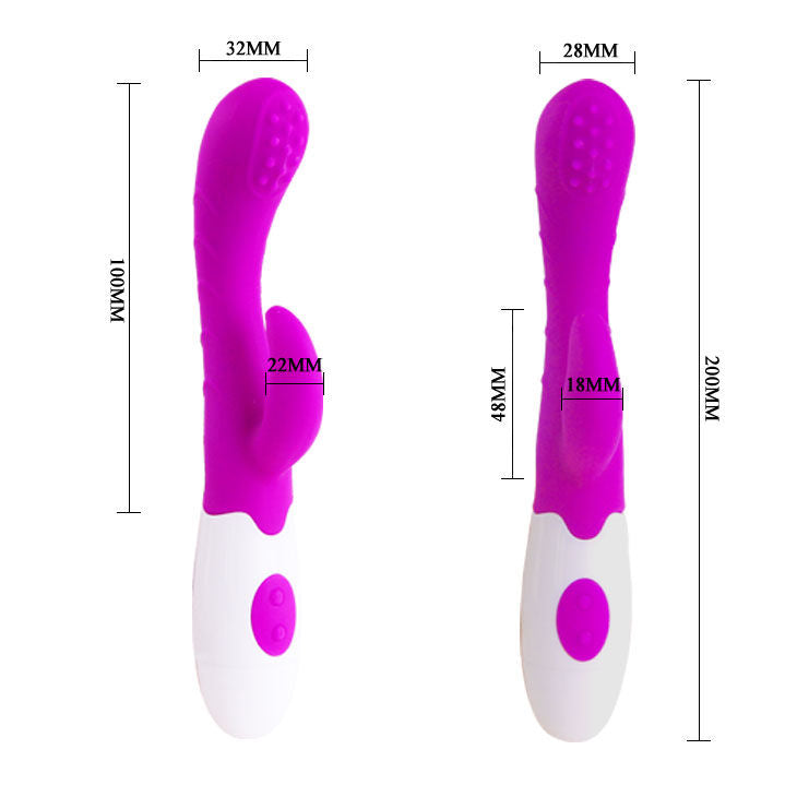 Pretty Love – Vibratore Rampante Lilla/Bianco con Punto G