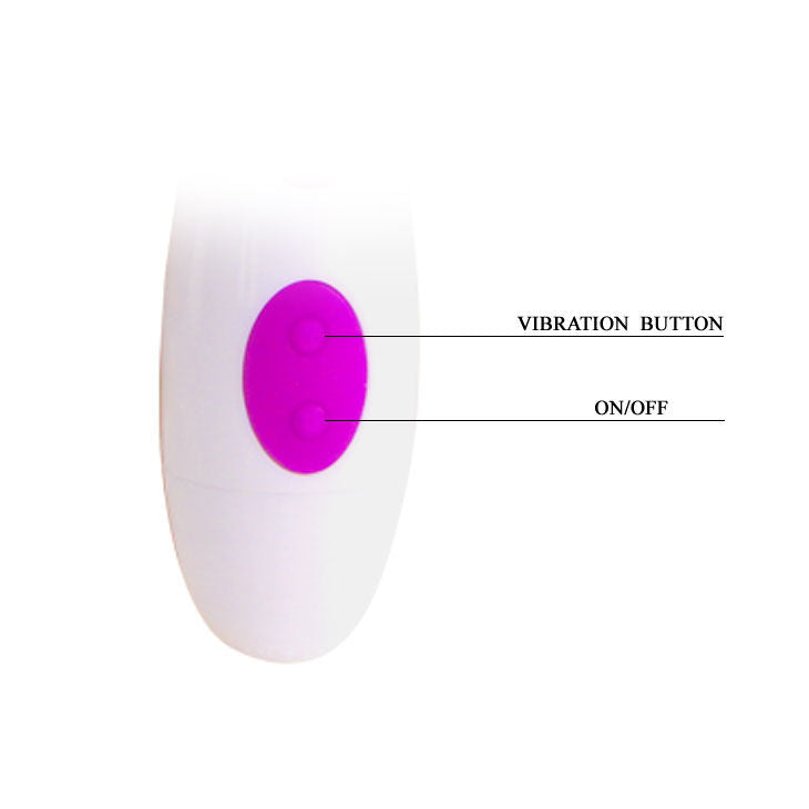 Pretty Love – Vibratore Rampante Lilla/Bianco con Punto G