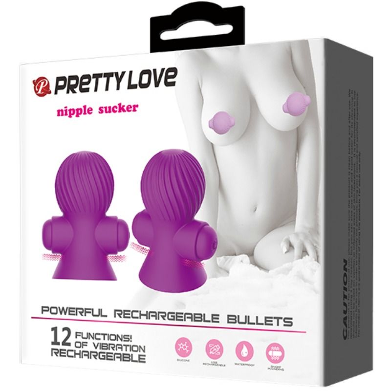 Pretty Love – Coppette Vibranti per Capezzoli con 12 Modalità di Vibrazione