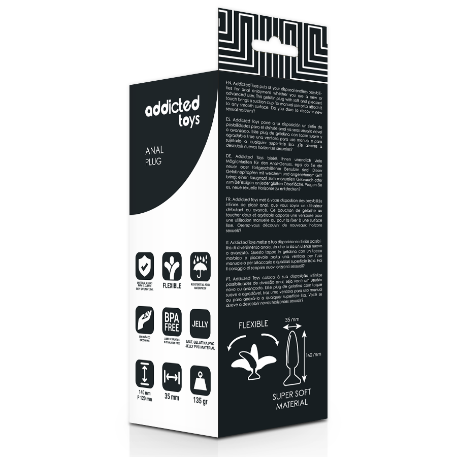 Addicted Toys – Plug Anale Flessibile 13.5 CM