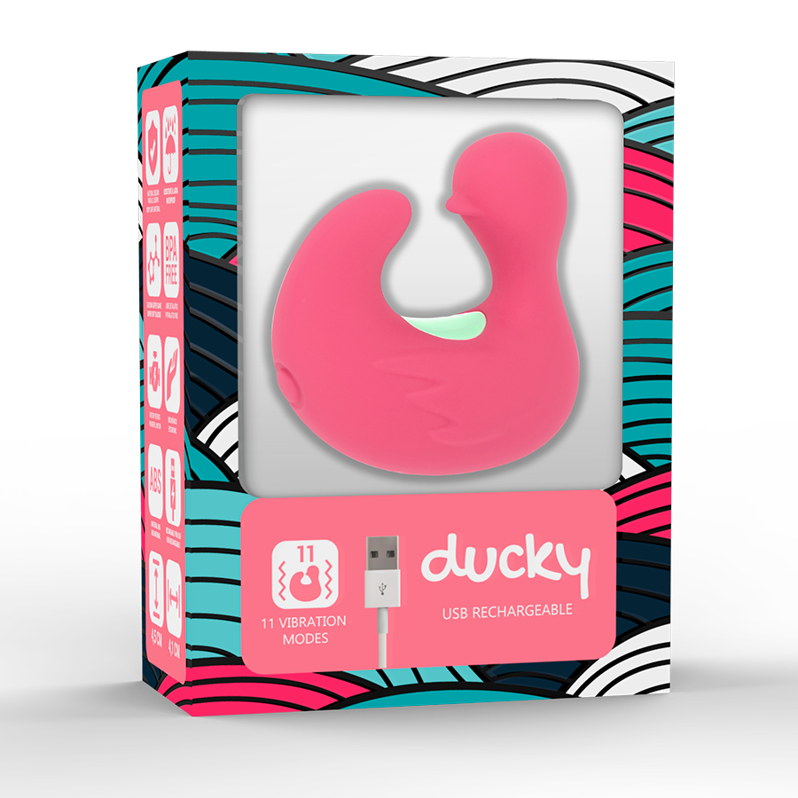 Happy Loky Ducky – Stimolatore da Dito Ricaricabile, 8 Vibrazioni + 3 Intensità