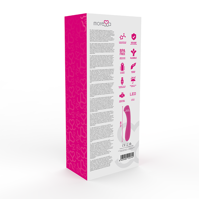 Vibratore Celso Moressa – 30 Vibrazioni Intense, Flessibile e Waterproof