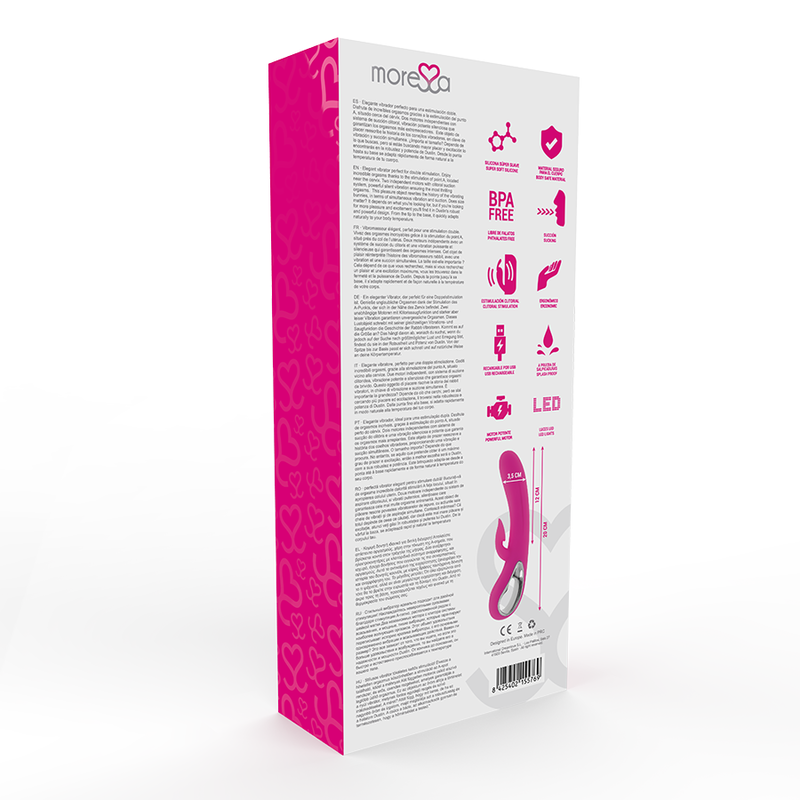 Moressa Dustin – Vibratore Rabbit con Doppia Stimolazione: Punto A e Suzione Clitoridea