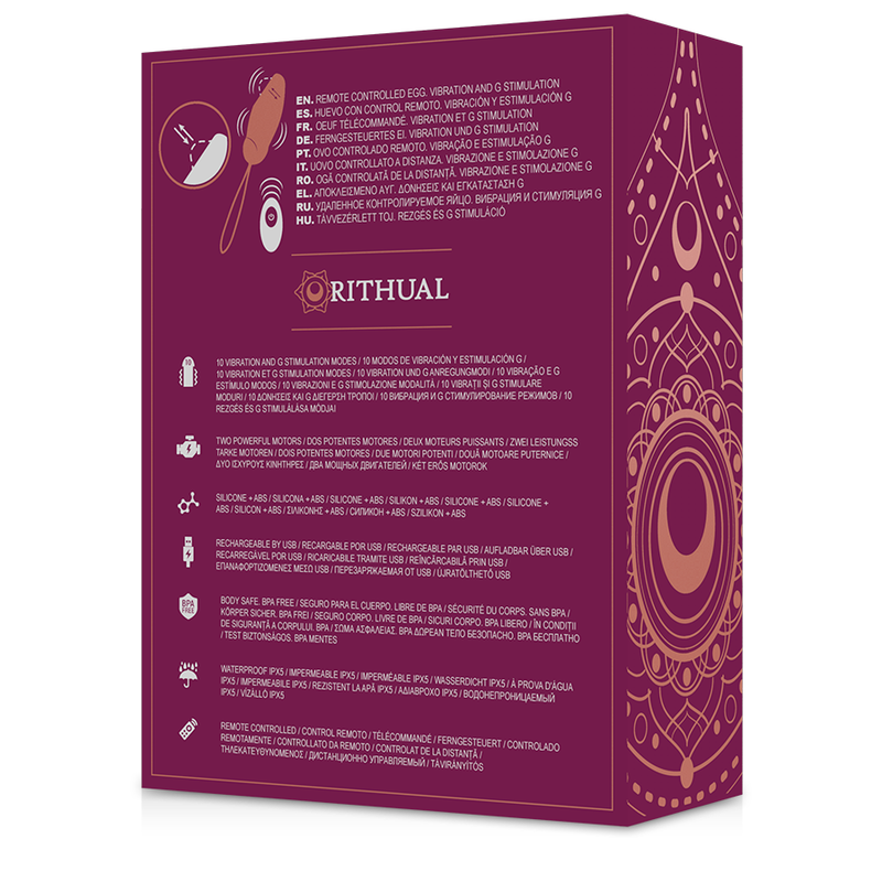 Rithual – Bala Vibrante con Telecomando e Doppio Motore