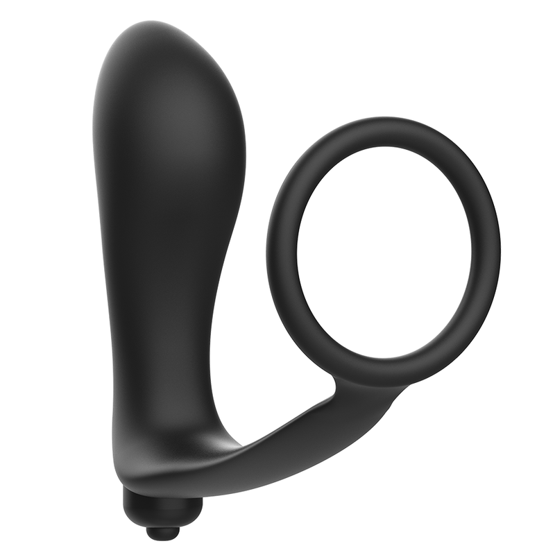 Addicted Toys – Massaggiatore Anale con Anello per Pene in Silicone Medicale