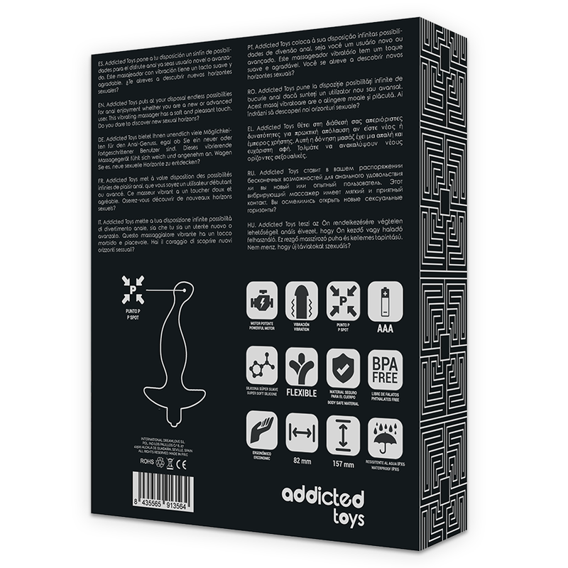 Addicted Toys – Massaggiatore Prostatico Vibrante in Silicone Medicale