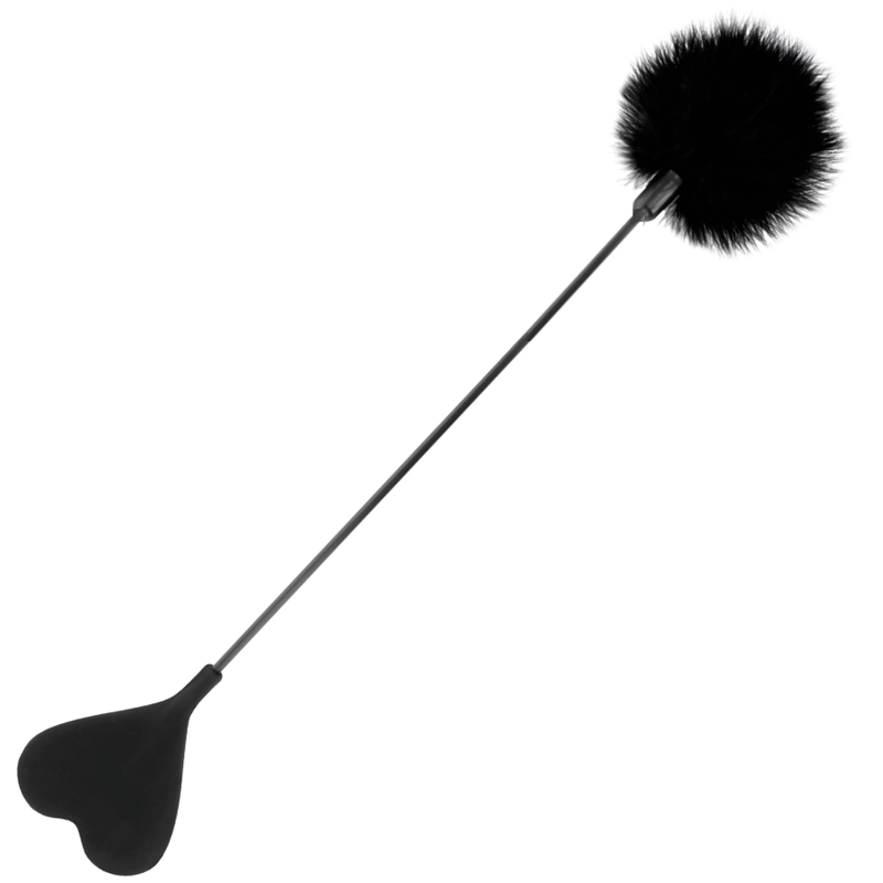 DARKNESS - Fusta Doppia 40 cm con Piuma Stimolante
