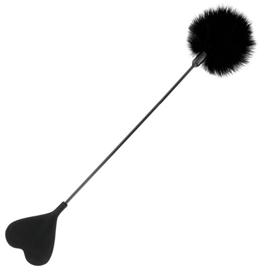 DARKNESS - Fusta Doppia 40 cm con Piuma Stimolante