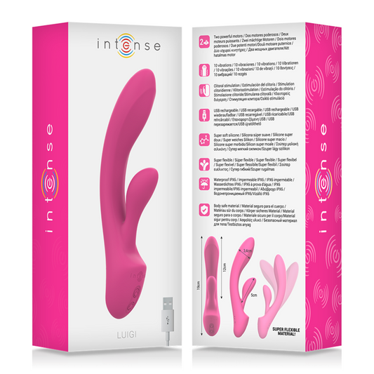 Intense Luigi – Vibratore Rabbit con Doppio Motore per Punto G e Clitoride