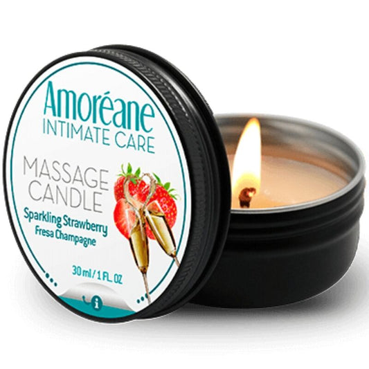 Candela da Massaggio Fresa Champagne – Fragranza Fruttata e Sensuale