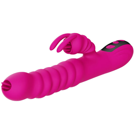 Armony Rabbit Doppia Lingua – Vibratore con Effetto Calore, Rotazione e Spinta