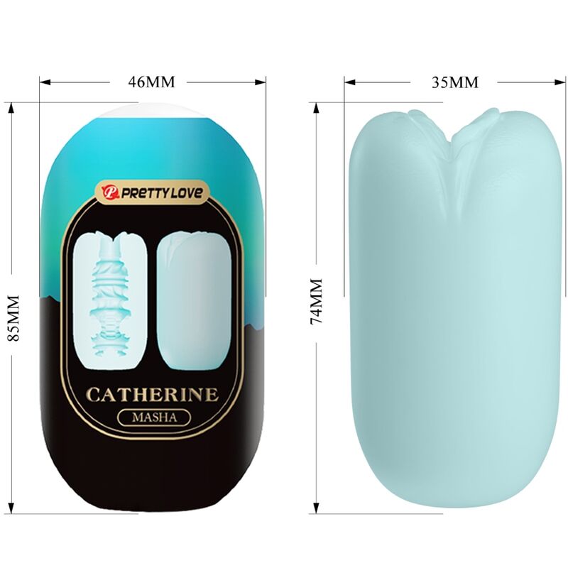Pretty Love – Masturbatore Egg Hard Boiled Blu con Texture Stimolanti
